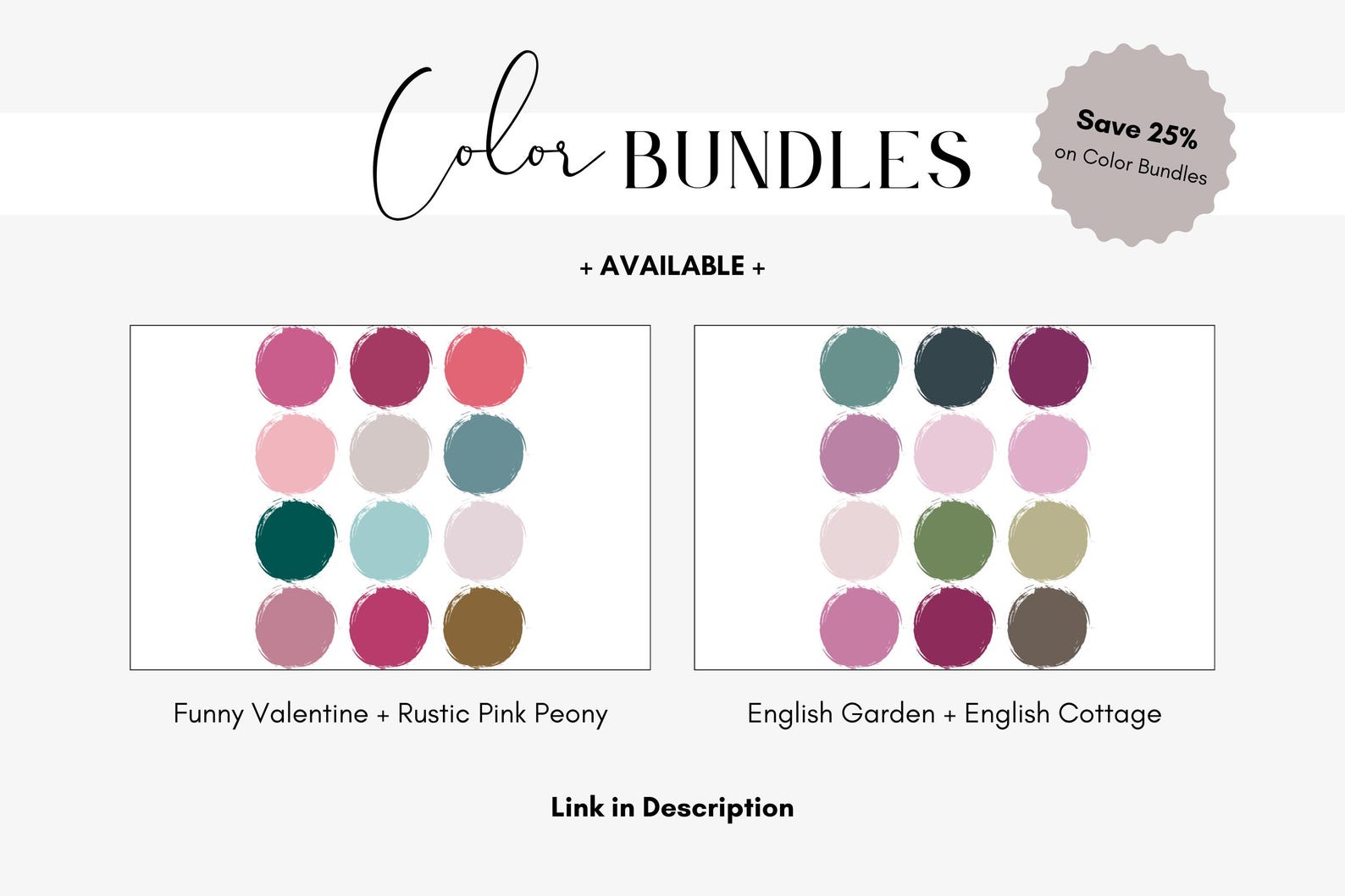 Peony Color Code Rustic Pink Peony Color Palette for Branding, Emerald Green, Mint ...