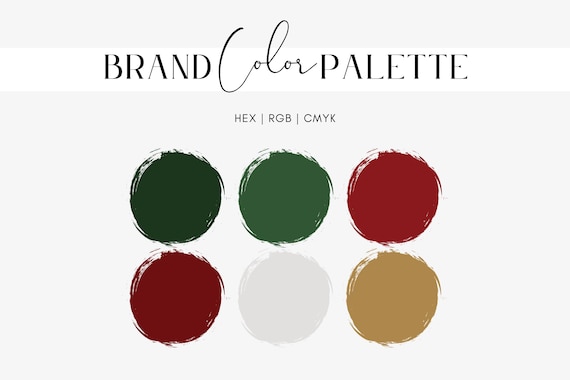 Classic Christmas Color Palette, Red, Green, Silver, Gold ...