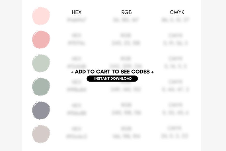 Pastel, Blush Pink, Sage Green, Charcoal Gray Color Palette for