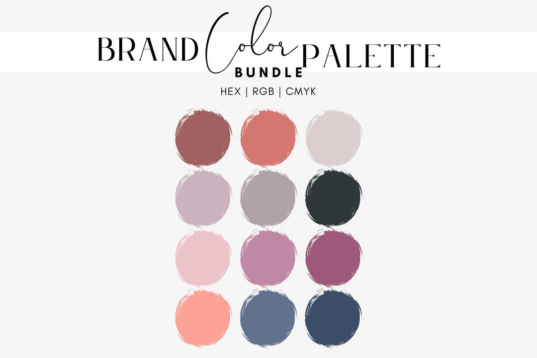 Dusk and Sunset Color Palette for Branding, Mauve Taupe, Copper ...