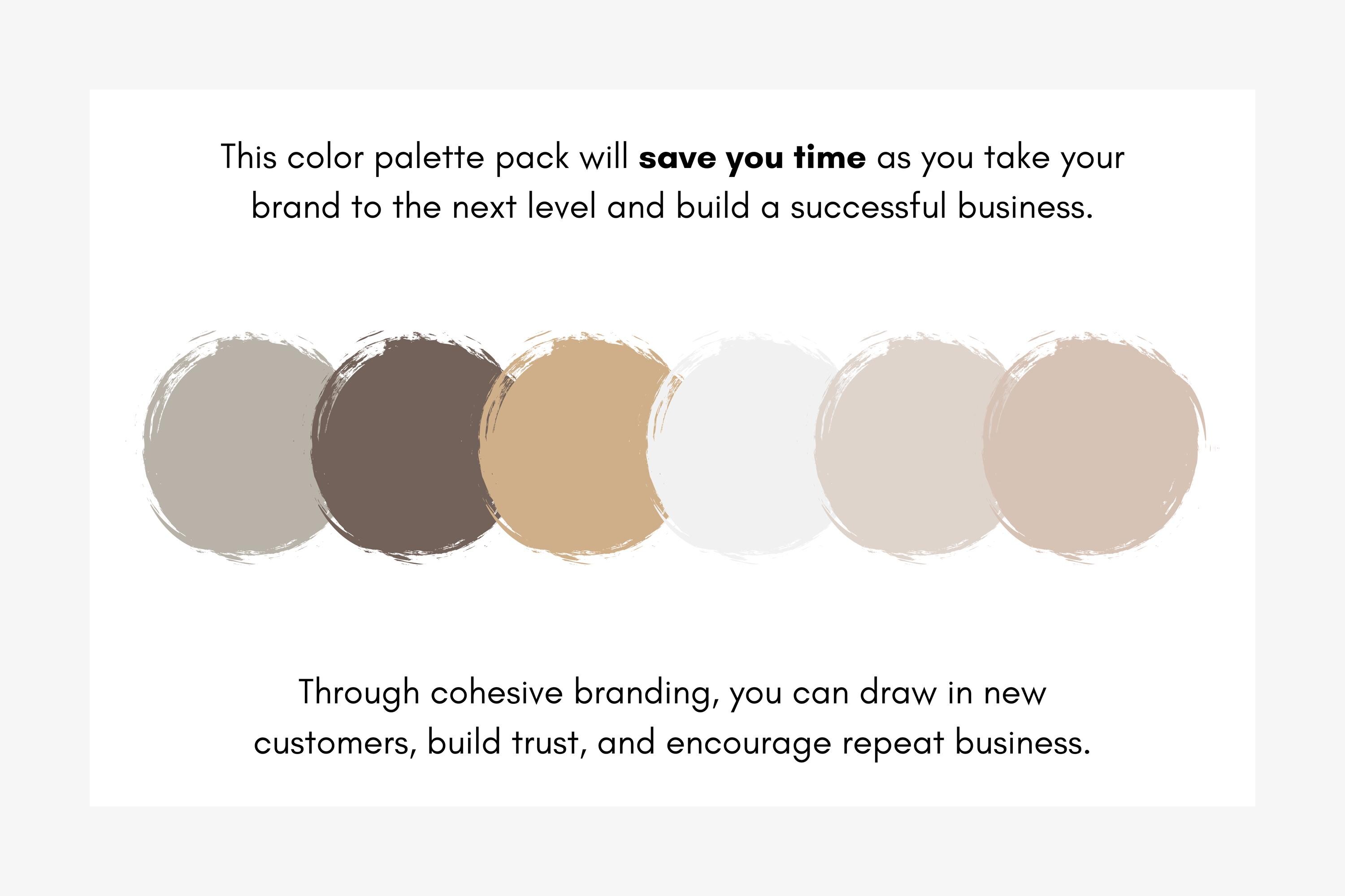 Neutral Color Palette, Warm Earth Tones for Branding, Warm Brown ...