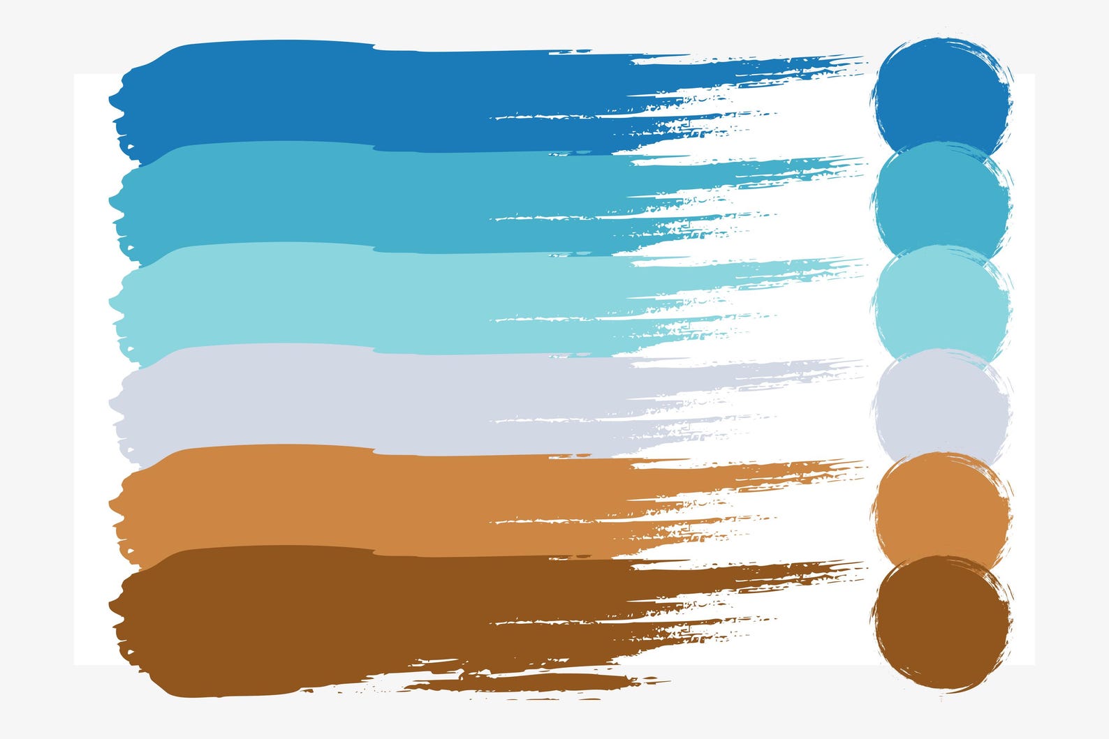 Mediterranean Blue Color Palette for Branding Design, Bright Color ...
