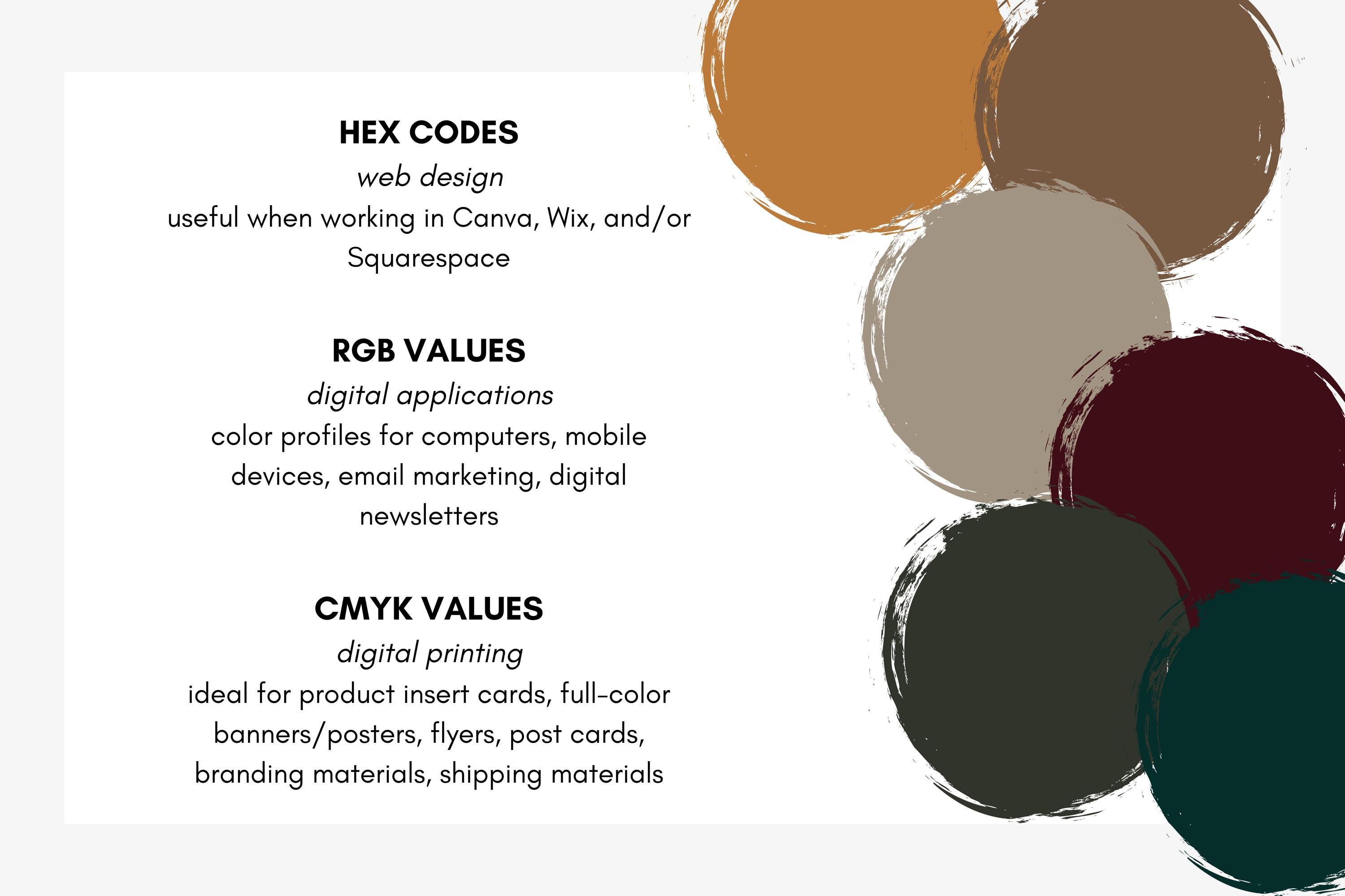 Fall Rgb Color Chart Moody Fall Color Palette for Branding Design, Autumn Brand Colors for ...