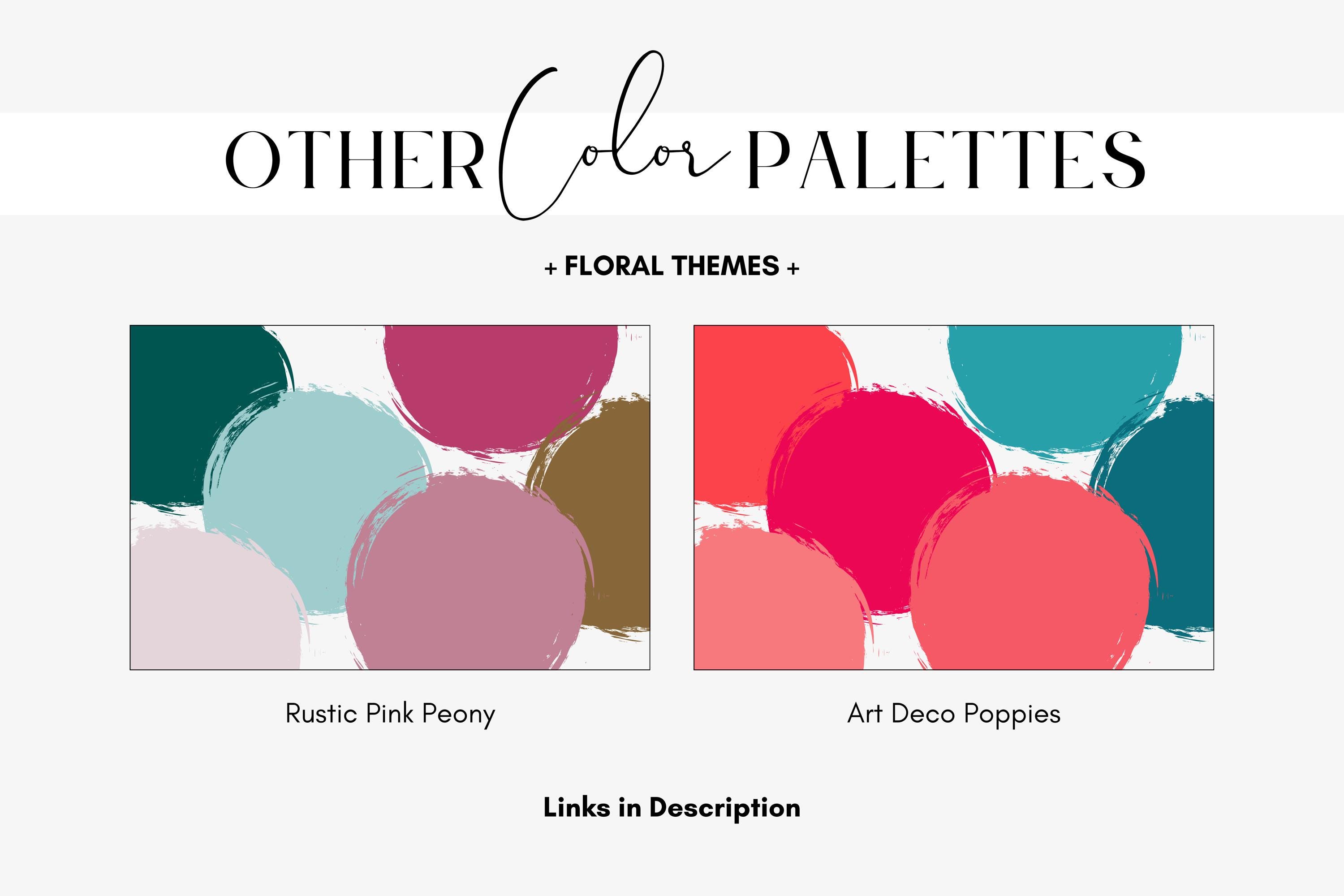 Peony Blue Color Code Bright Peonies Color Palette for Custom Branding, Website Design, Logos ...