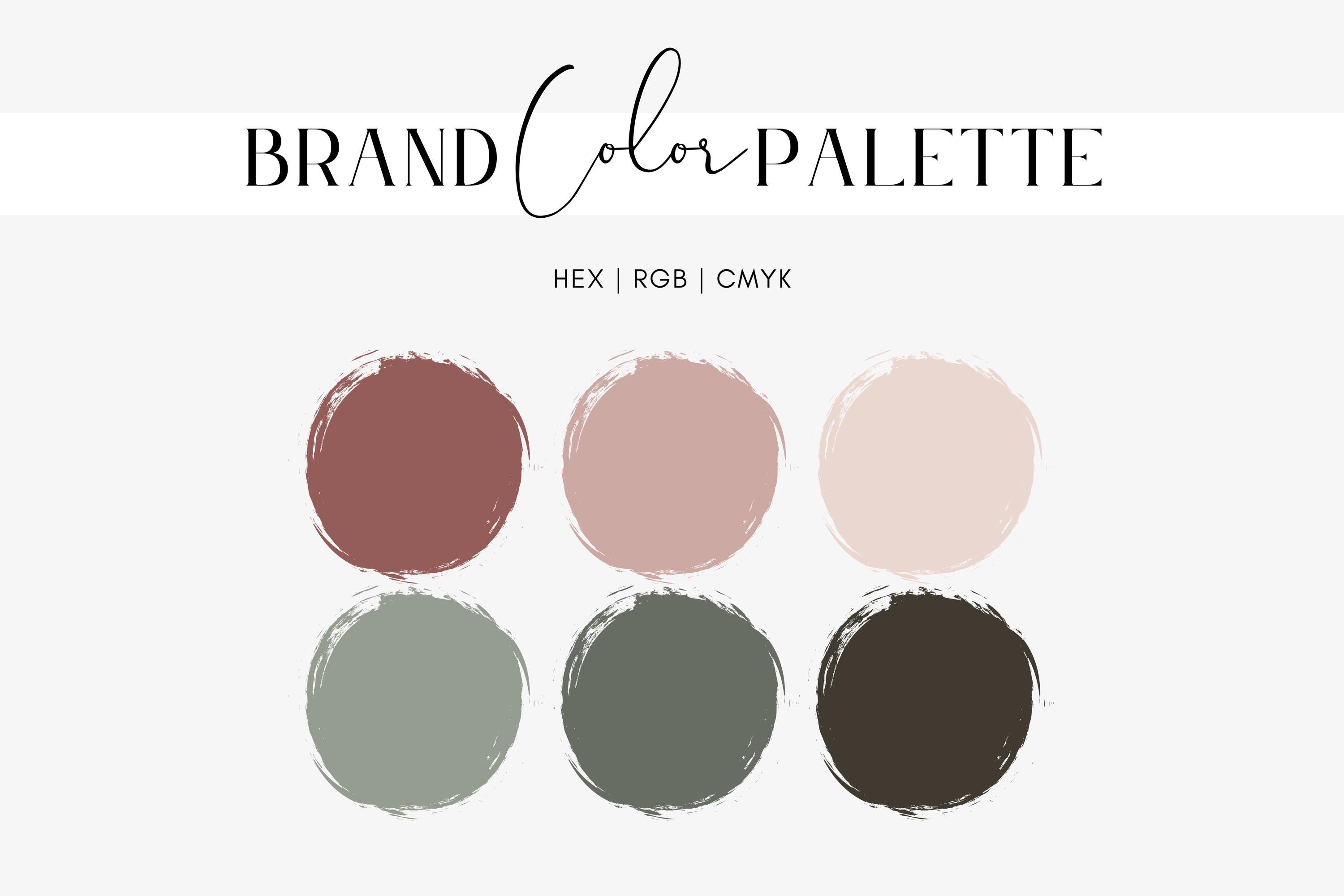 Mauve and Sage Green Color Palette, Natural Color Theme, Branding for ...