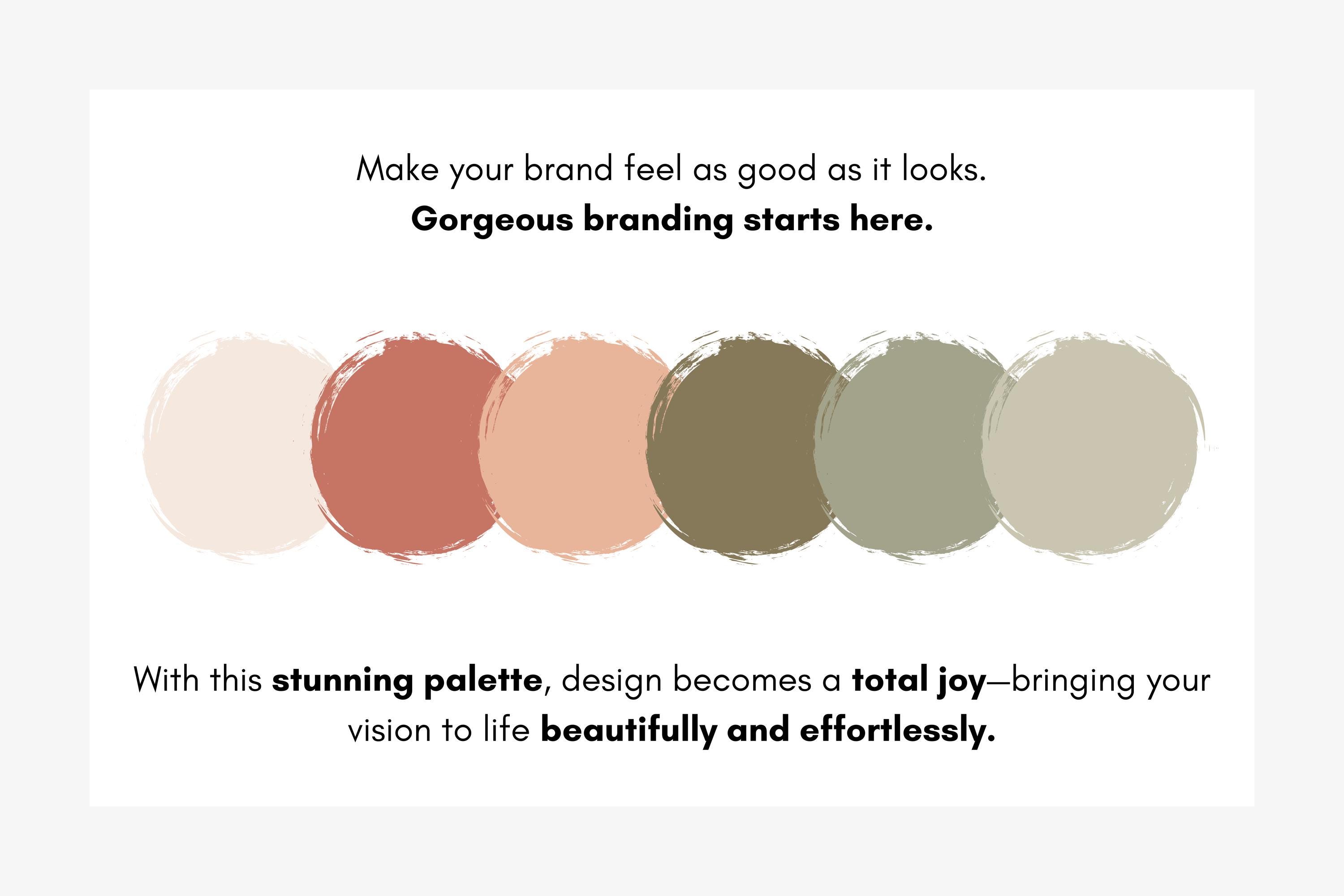 Rustic Rgb Rustic Petals Brand Color Palette, Boho Earth Tone Aesthetic, Blush ...