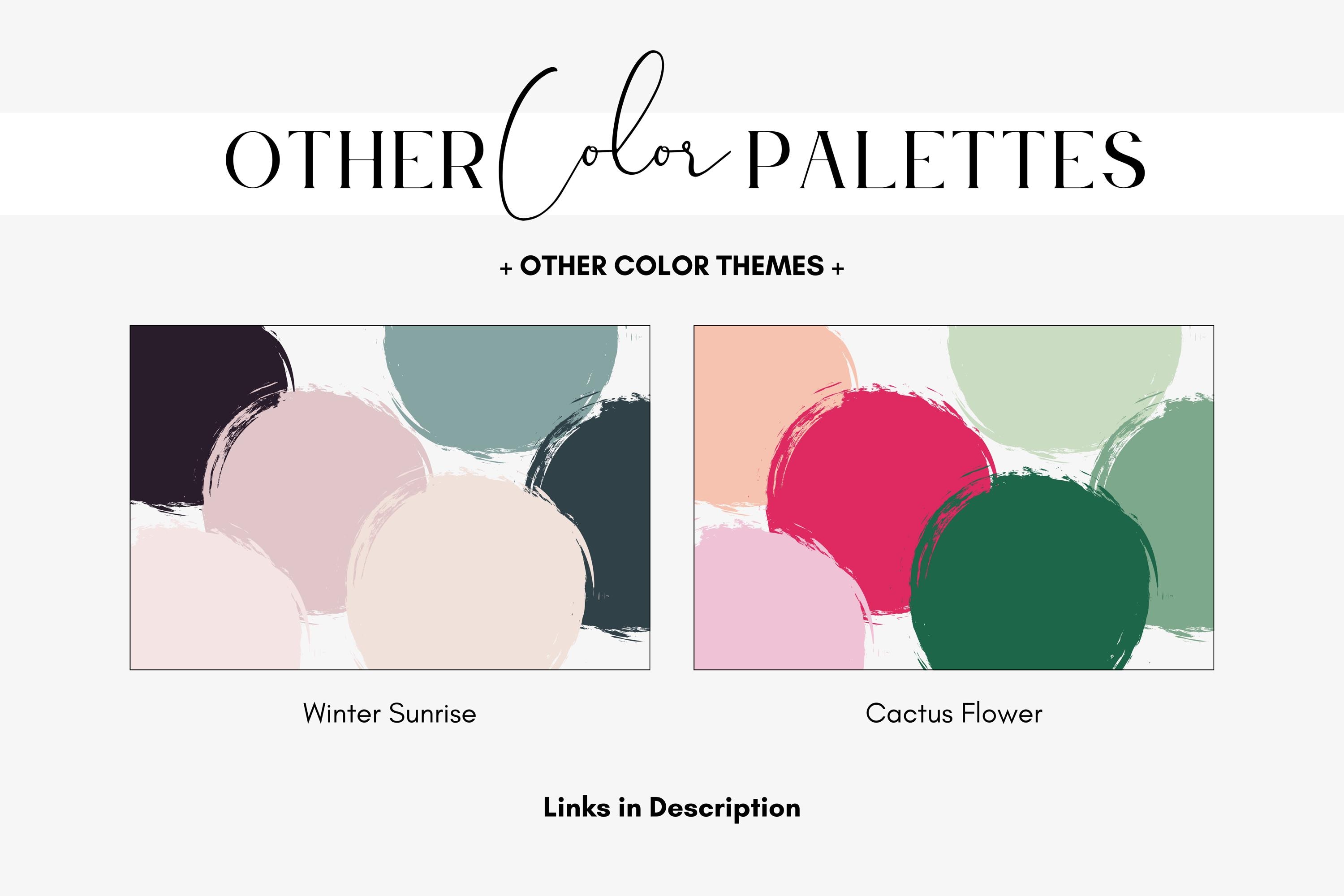 Peony Color Code Rustic Pink Peony Color Palette for Branding, Emerald Green, Mint ...