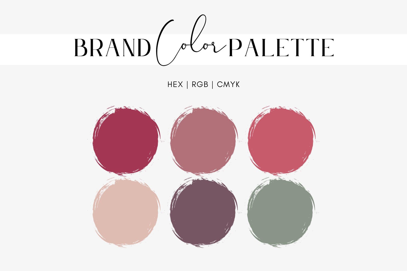 Victorian Rose Brand Color Palette, Cranberry Red, Mauve, Coral Rose ...
