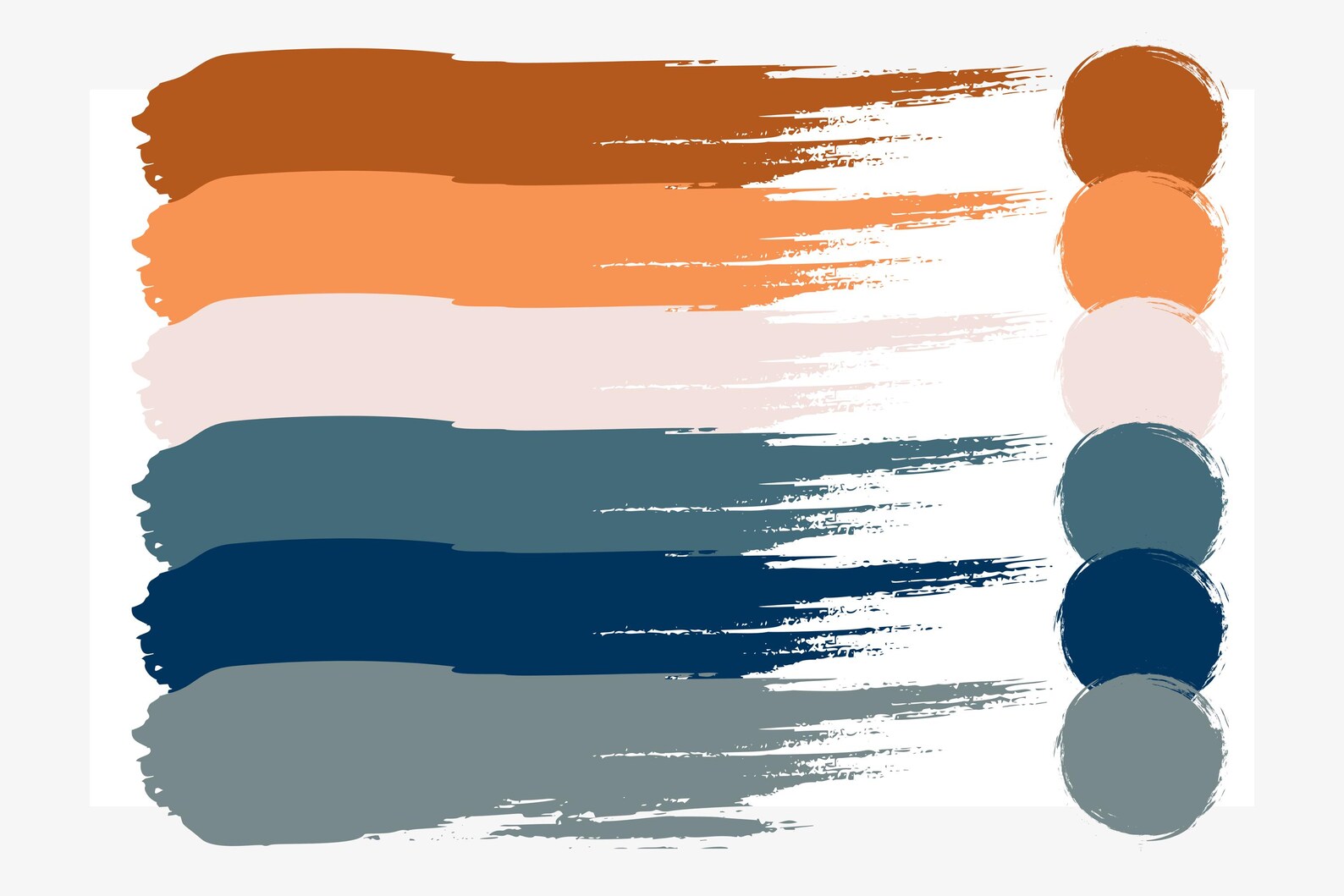 Muted Navy Color Code Daybreak Brand Color Palette, Terracotta, Muted Marigold Yellow, Blush ...