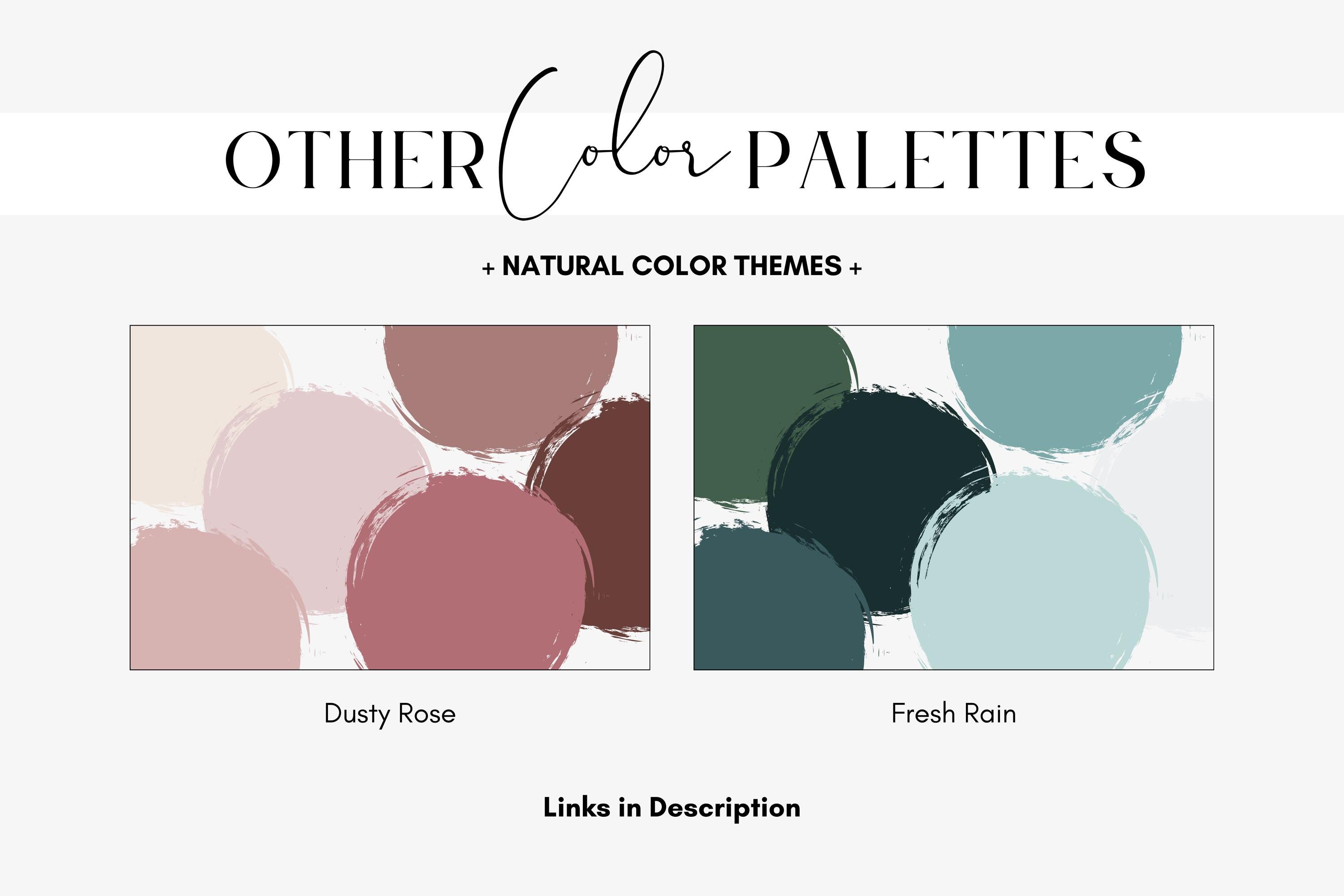 Cherry Blossoms Color Palette, Moody Branding for Website Color Scheme