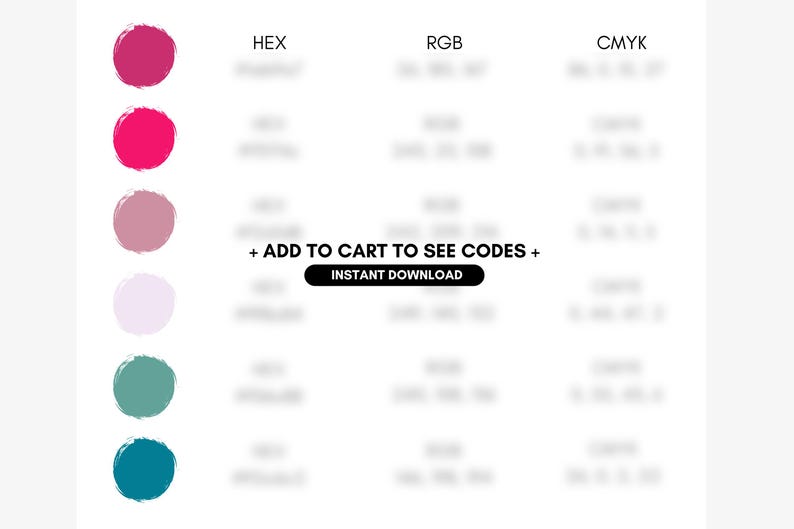 Peony Blue Color Code Bright Peonies Color Palette for Custom Branding, Website Design, Logos ...