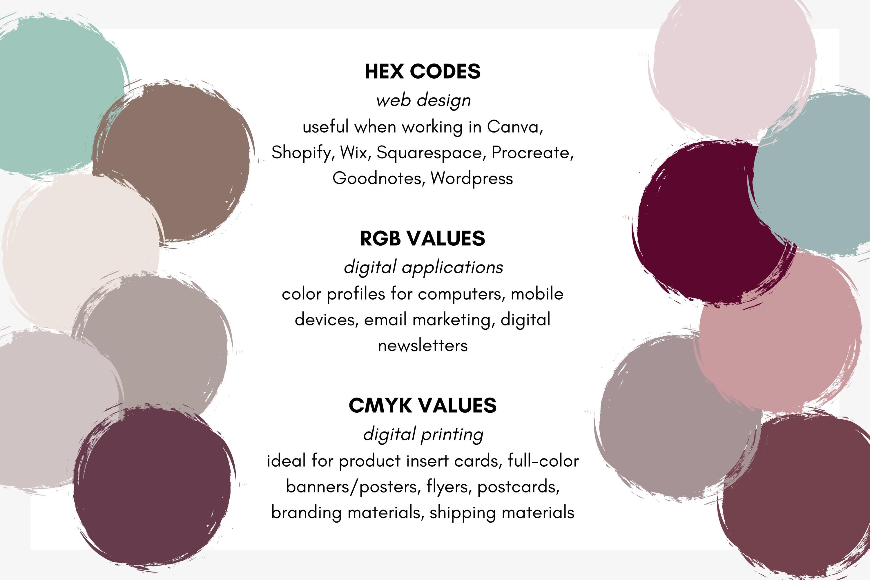 Color Combinations Book Club Book Club Themed Color Palette Bundle, Cozy Branding, Purple, Mauve ...