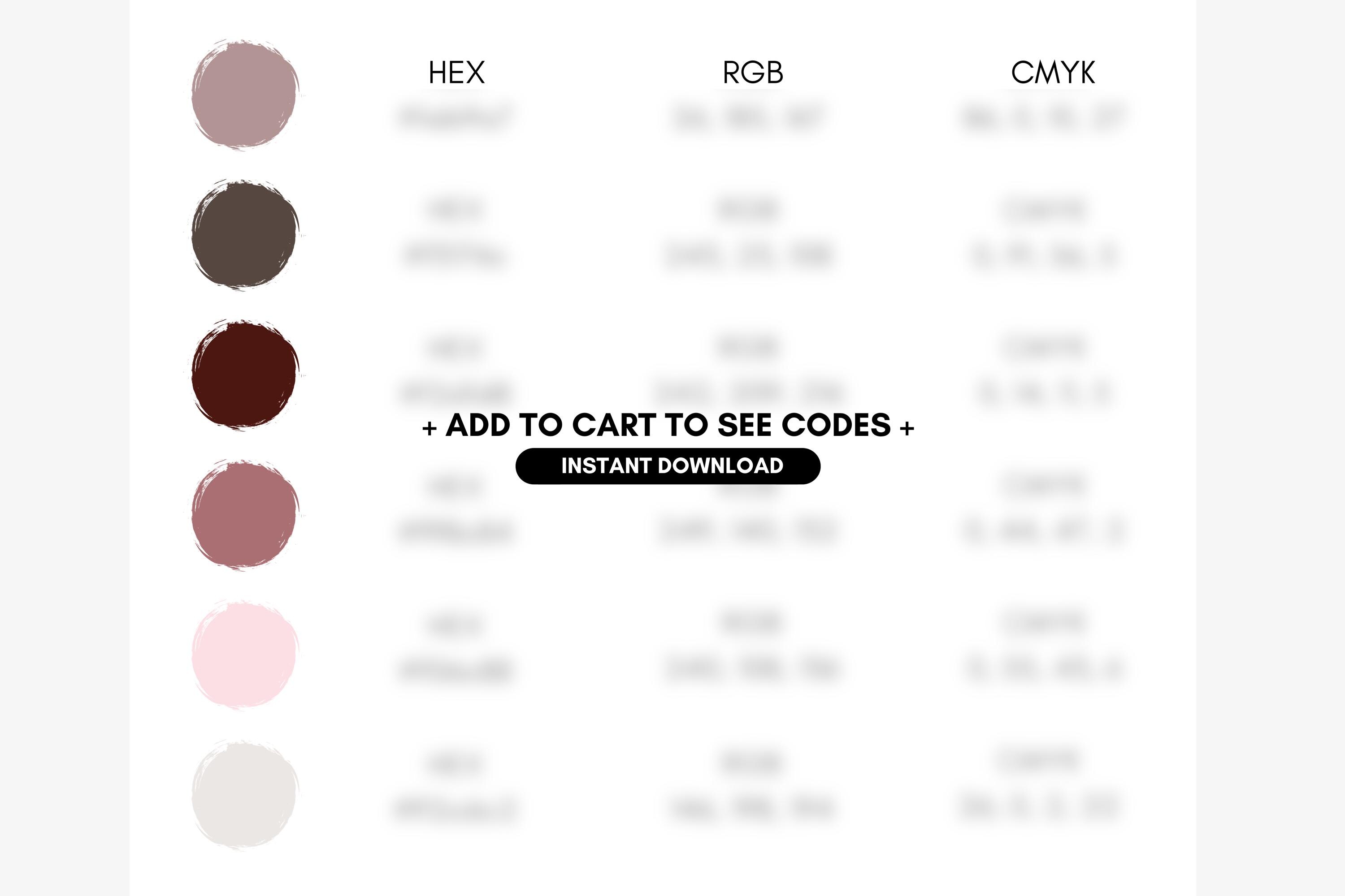 Cherry Blossoms Color Palette, Moody Branding for Website Color Scheme ...