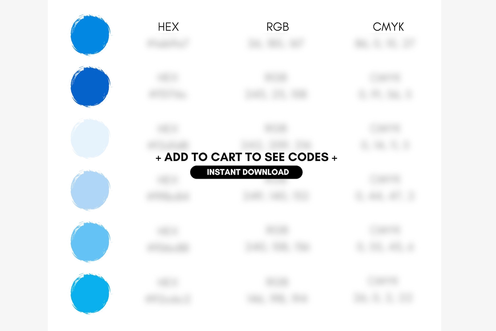 Vibrant Blue Color Palette for Website Color Scheme, Branding Design ...