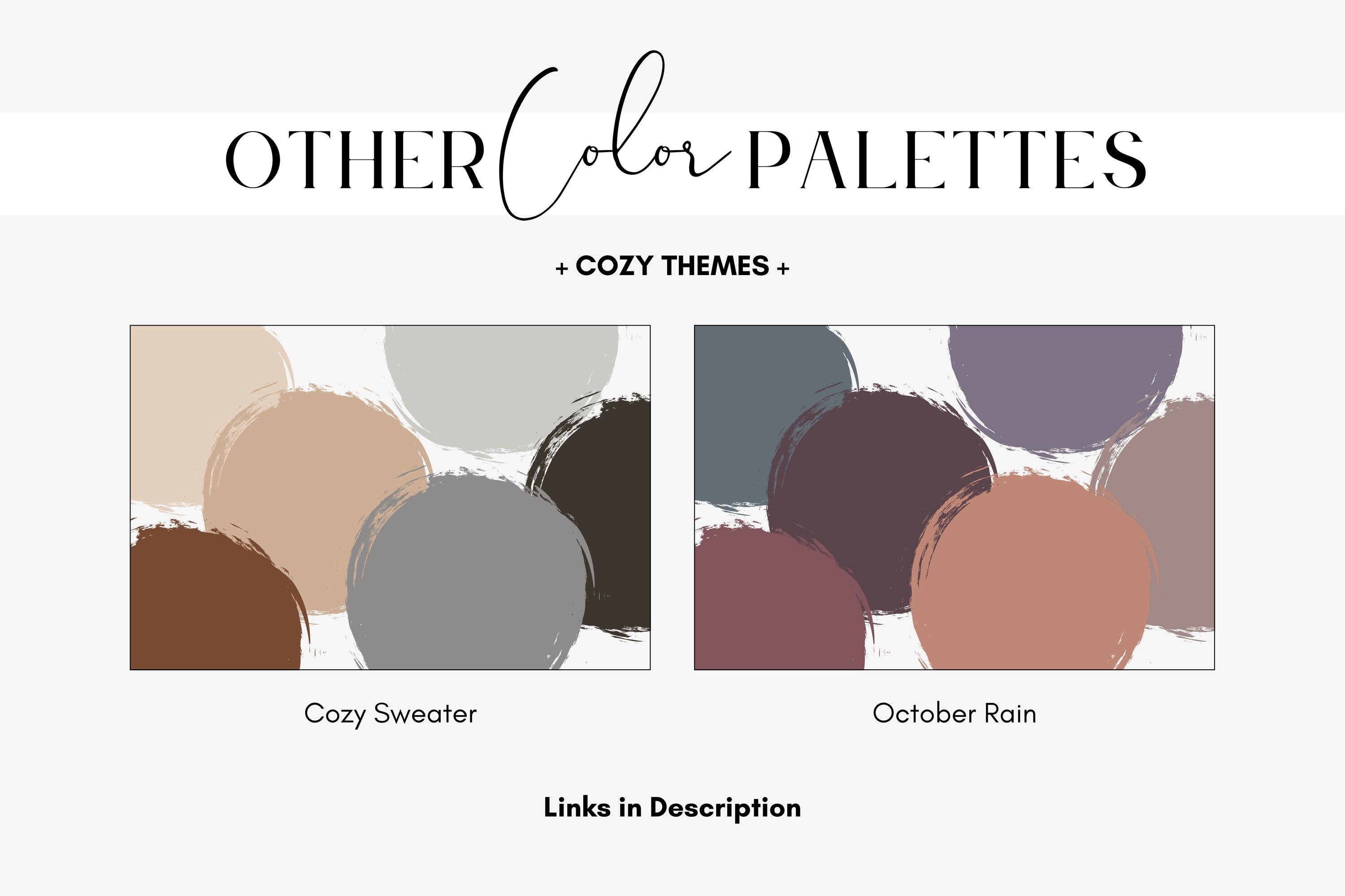 Spiced Cider Color Palette, Cozy Fall Branding, Dark Brown, Burnt ...