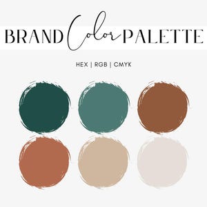 Green and Brown Color Palette for Digital Marketing Materials, Autumn ...
