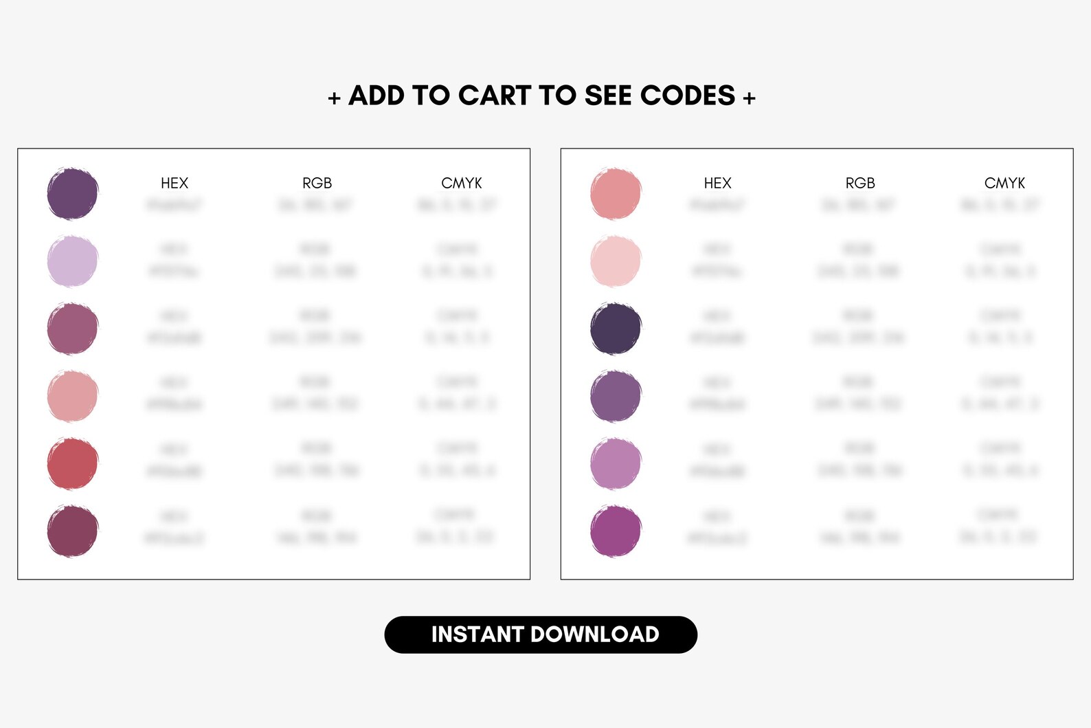 Twilight Sunset Color Palette, Moody Small Business Branding, Purple ...
