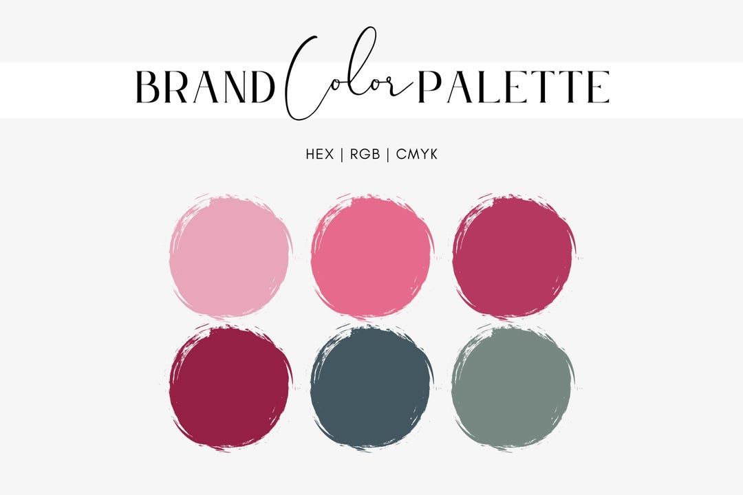 Rose Petals Color Palette, Dusty and Dark Pink, Rouge, Maroon, Dark ...