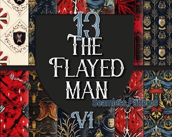 House of the Flayed Man Seamless Pattern: Medieval GOT Inspired (Digital Download)