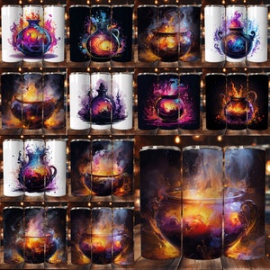 12 Bubbling Magic Cauldrons 20 Oz Tumbler Wrap Great Gift For Pagans, Little Witches, And Anyone Who Can&#39;t Live Without Their Morning Brew