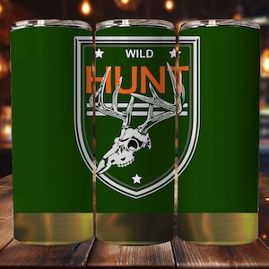 Wild Hunt - Shotgun Shell 20 Oz Tumbler Wrap Great Gift For Dad, Fathers and Hunters Instant Digital Download, POD Ready