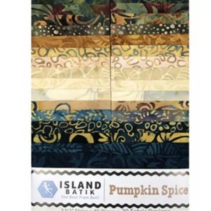 Island batik. Pumpkin spice 2 1/2” strip set, jelly roll