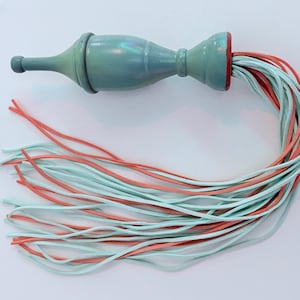 Leather flogger- Sherbert