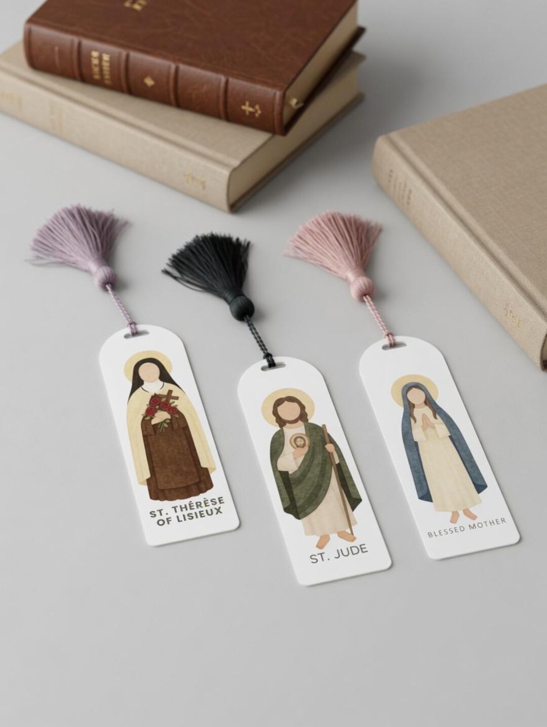 Catholic Saints Bookmark / Watercolor Religious Icon - Etsy