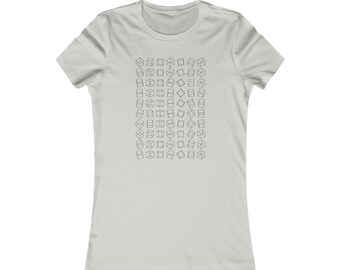 Comfy Parametric Women's T-Shirt - Cube Pattern