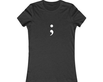 Women's Semicolon T-shirt - Mental Health Awareness
