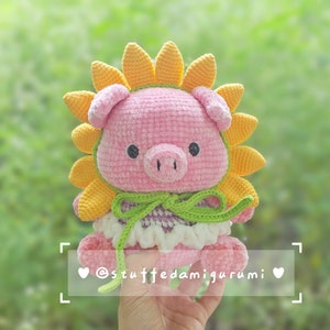 Sunmi the piglet - Crochet pattern, crochet piglet, amigurumi pattern, crochet pig, amigurumi pig, PDF file