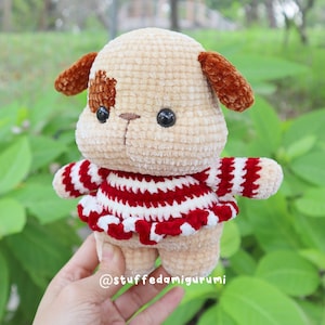 Nancy the puppy - Crochet pattern, crochet puppy, amigurumi pattern, PDF file