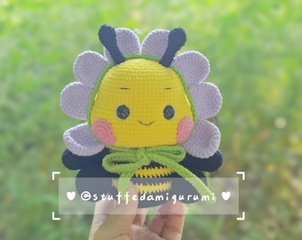 Bebe the Bee - Crochet pattern, crochet amigurumi, crochet bee, amigurumi bee, chunky bee, PDF file