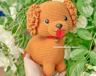 Patron amigurumi de caniche au crochet (fichier PDF)