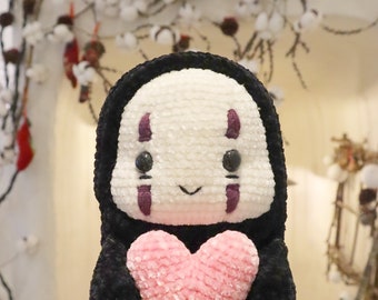 Valentinstagsgespenst - Häkelanleitung, Häkelgespenst, Amigurumi Anleitung, PDF-Datei