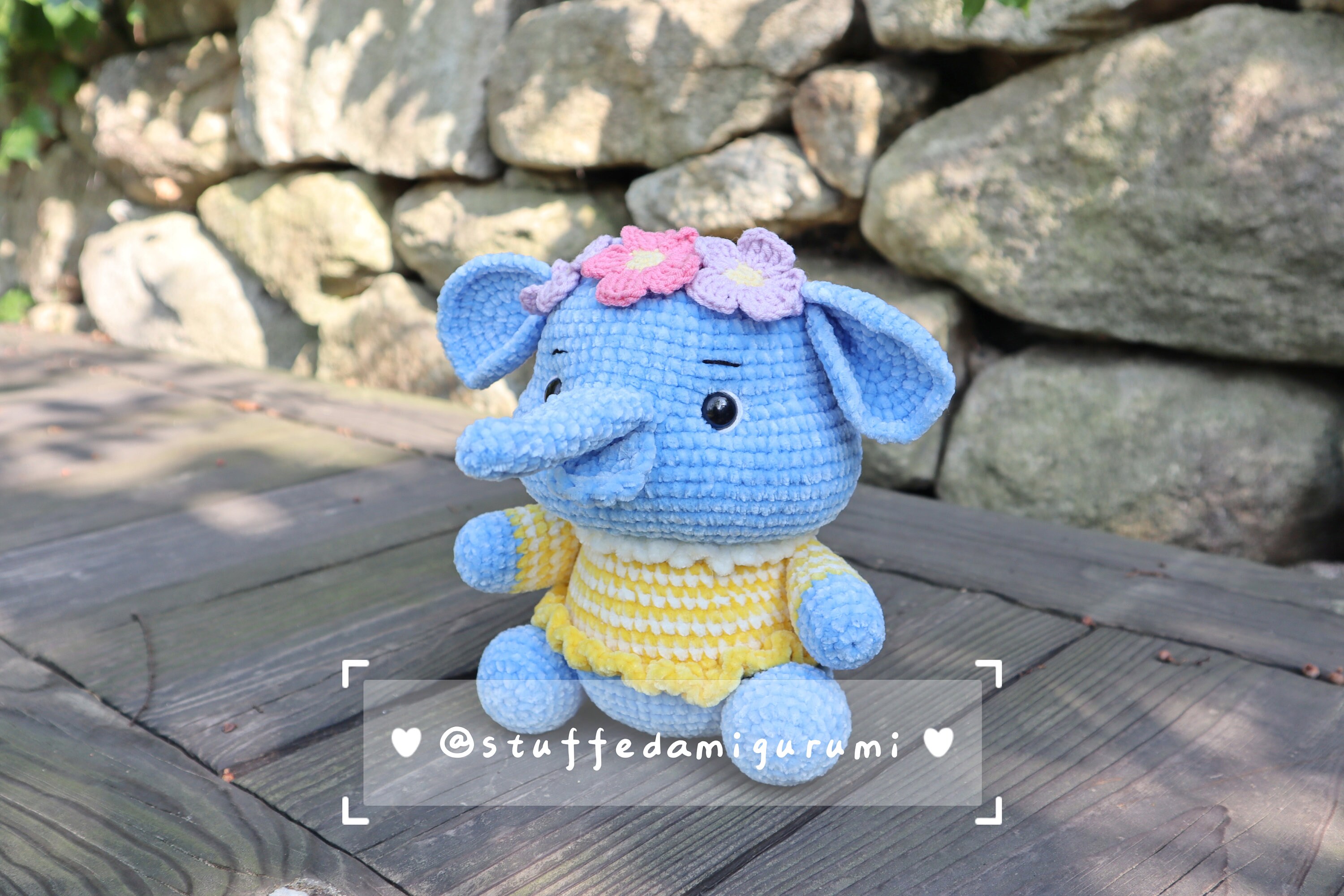 Ellie the Elephant Crochet Pattern Amigurumi Elephant - Etsy