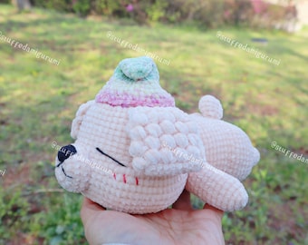 Peach Poodle Crochet Pattern: Amigurumi Puppy Toy (PDF File)