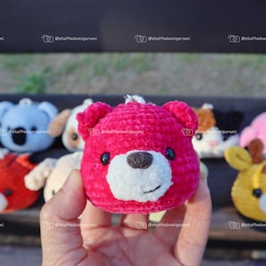 Porte-clés animal 2 10 en 1 Modèle au crochet, porte-clés amigurumi, modèle amigurumi, porte-clés amigurumi, porte-clés au crochet, fichier PDF image 5