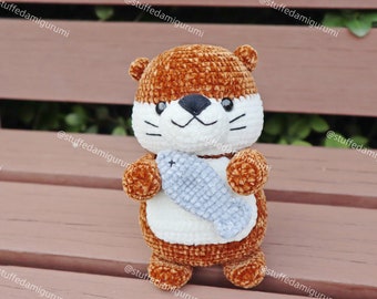 Otter Häkelanleitung: Chenillegarn Baby Otter (PDF-Datei)