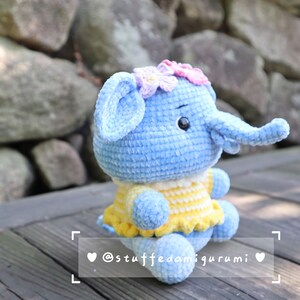 Ellie the Elephant Crochet Pattern: Amigurumi Animal (PDF File) - Etsy ...