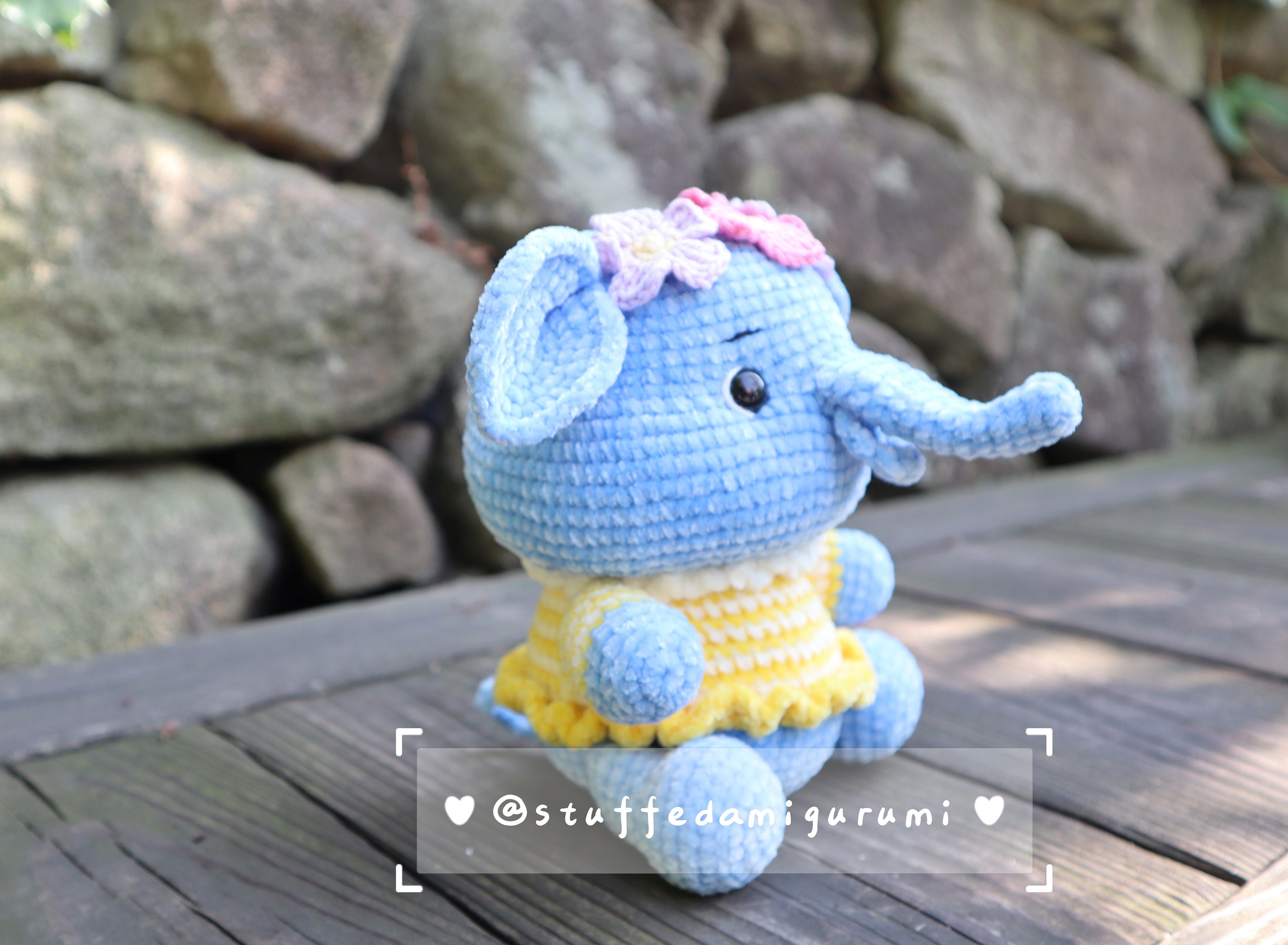 Ellie the Elephant Crochet Pattern Amigurumi Elephant - Etsy