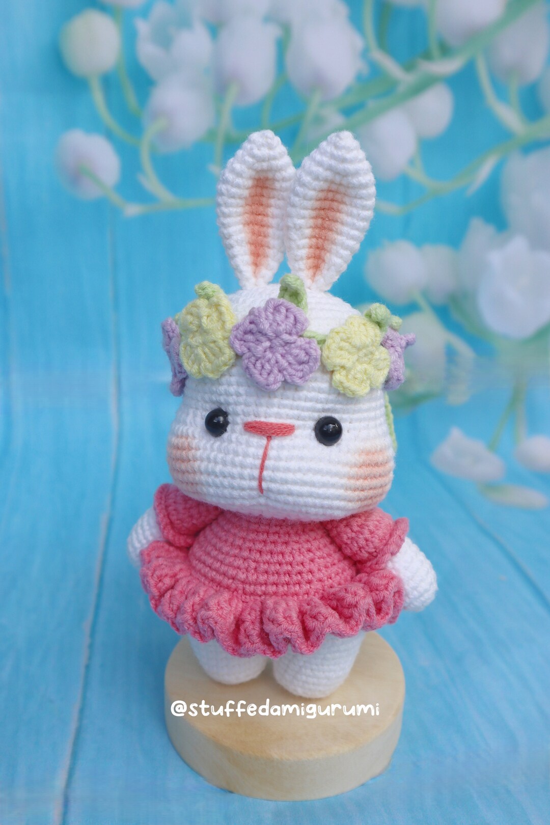 Fleur the Bunny - Crochet Pattern, Crochet Bunny, Crochet Amigurumi ...