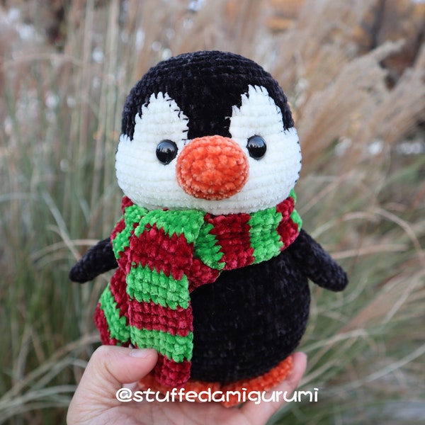 Winter Penguin - Crochet pattern, crochet penguin, amigurumi penguin, PDF file