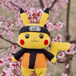 P.I.K.A.R.U.T.O - Crochet pattern, crochet Pikachu, amigurumi Pikachu, PDF file