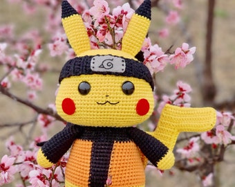 P.I.K.A.R.U.T.O - Crochet pattern, crochet Pikachu, amigurumi Pikachu, PDF file