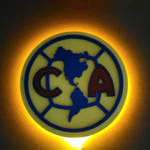 Club America Wooden Sign, Diseño de madera de Club de America