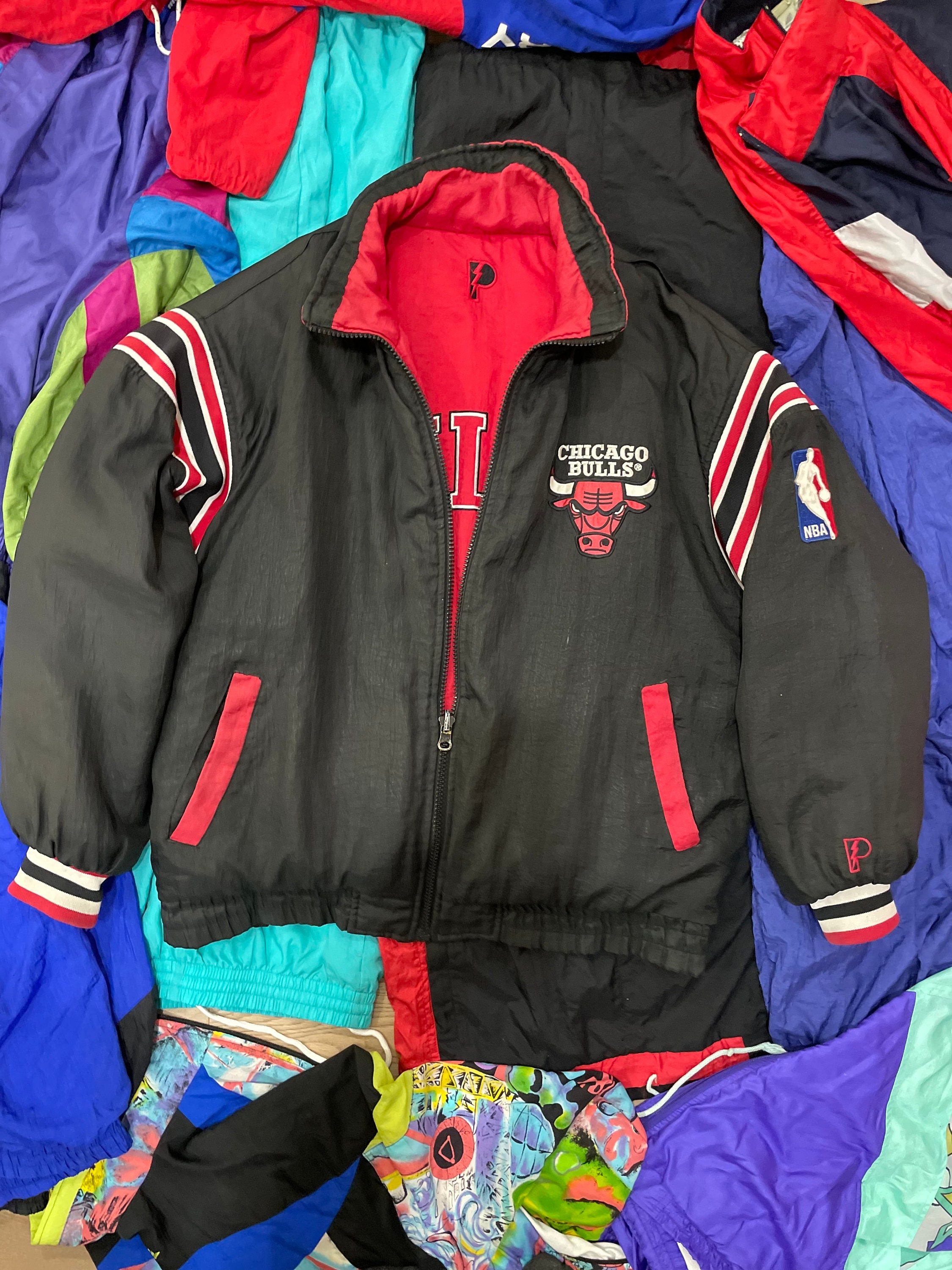 Vintage 90s Chicago Bulls Puffy Adult Lg Jacket Pro Player