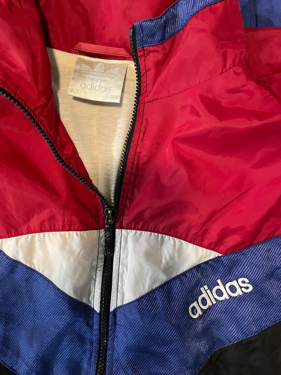 Vintage ADIDAS Large L 90s Sports Jacket Windbreak, Hiphop, Break