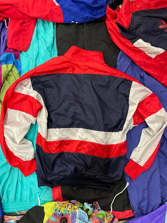 Vintage ADIDAS XS 90s Sports Jacket Windbreaker, Tracksuit, Hiphop, Break Dancing RARE, Red Blue White/grey Unisex - Etsy Vintage ADIDAS XS 90s Sports Jacket Windbreaker, Tracksuit, Hiphop, Break Dancing RARE, Red Blue White/grey Unisex - Etsy