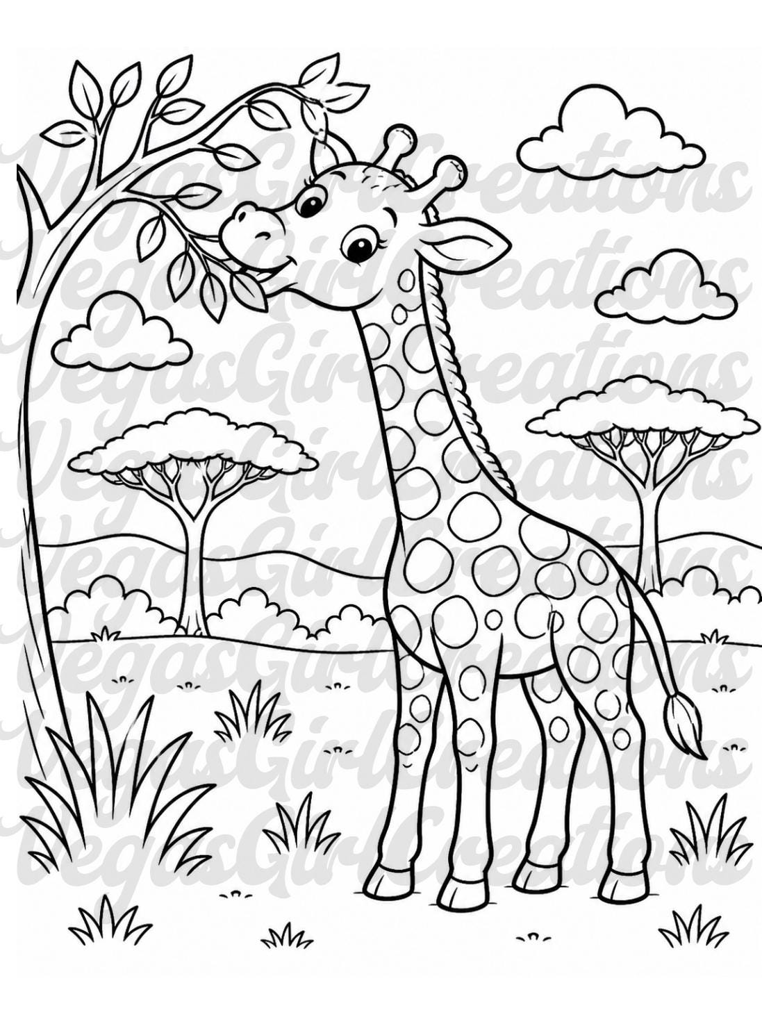 Safari Animals Fun Adventures Coloring Book PDF| 20 Printable Pages - Etsy